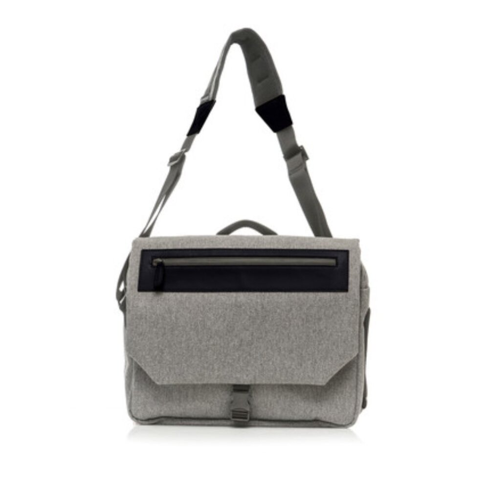 Touch of Modern‎ Venque Gray & Black Street Messenger Bag NEW